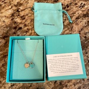 Double Heart Tiffany Necklace 